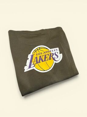 NBA Los Angeles Lakers Brown Crewneck Sweatshirt with Yellow & Purple Logo